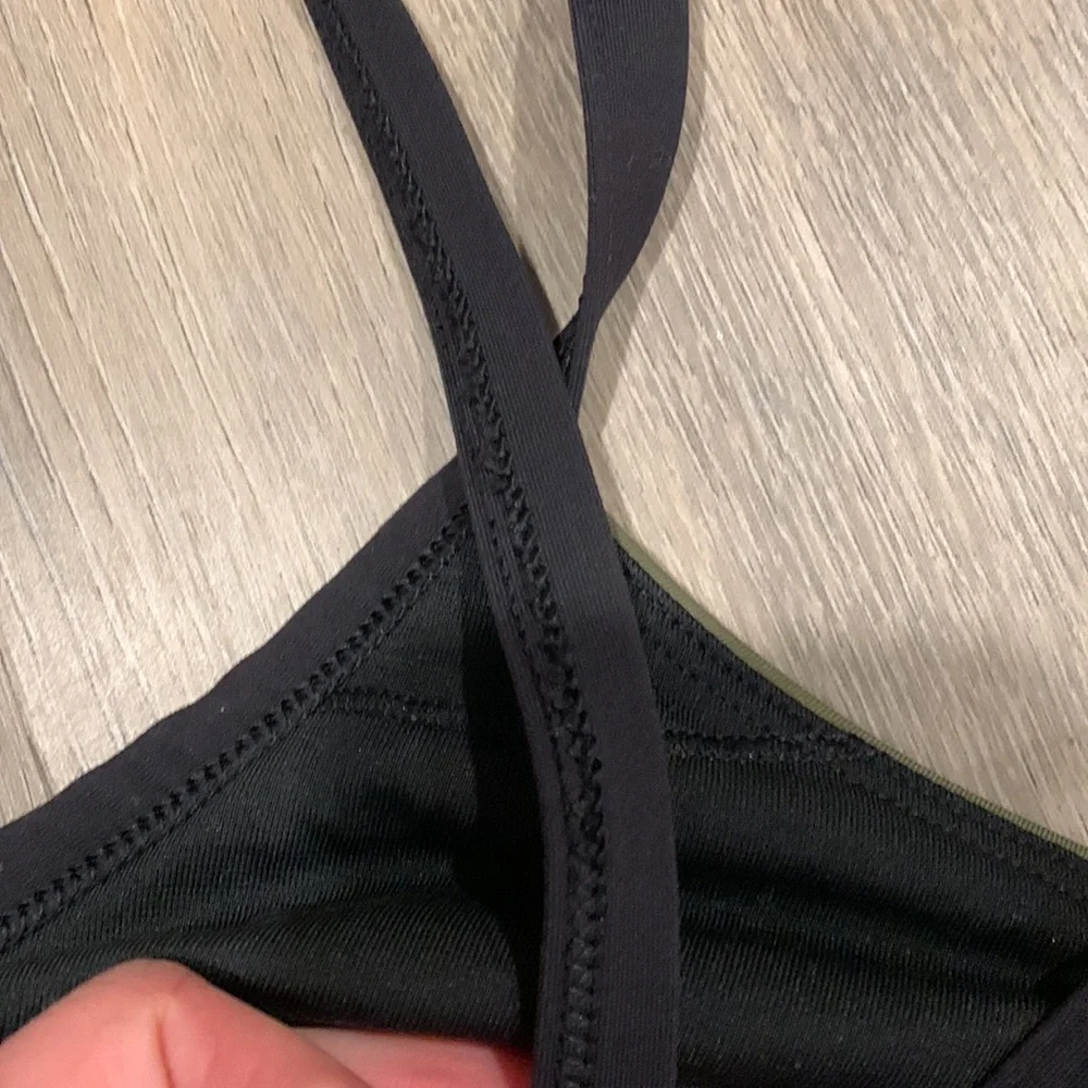 lululemon athletica Olive Green and Magenta Sports Bra